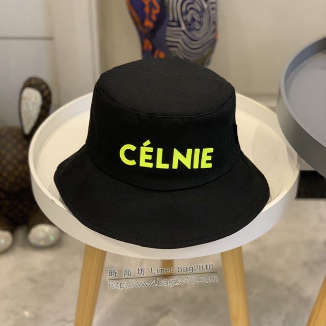 CELINE新品女士帽子 賽琳立體彩虹字母炫彩系列漁夫帽  mm1622